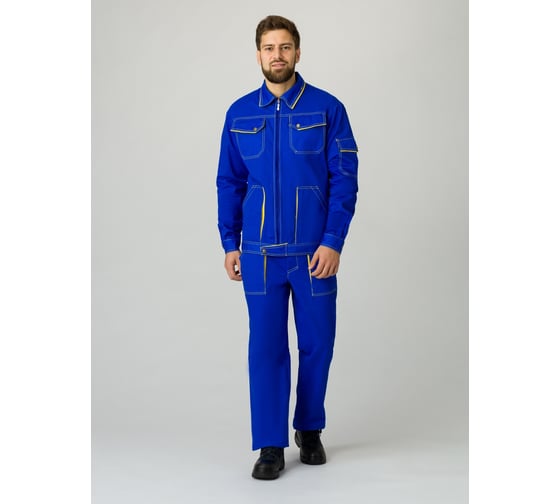 Изображение товара Костюм ФАКЕЛ Лидер васильковый/желтый, р. 44-46; 182-188 87457005.003