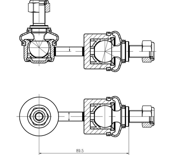 Изображение товара Стойка стабилизатора заднего правая Kia Ceed (12-)/Optima (10-)/Sportage (10-) 2WD TRIALLI SP 0830