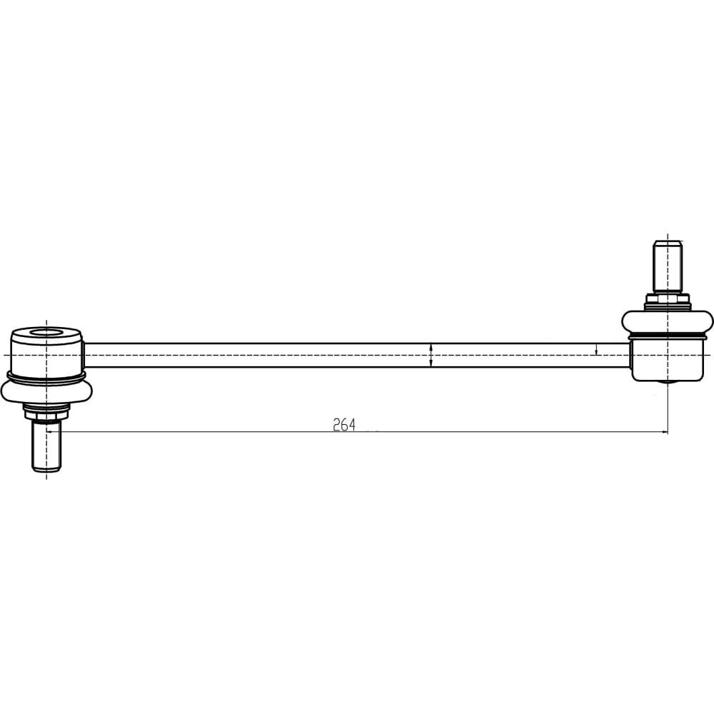 Правая стойка переднего стабилизатора для Hyundai Santa Fe (00-) TRIALLI рукоятка переключателя скоростей правая sl v4008 8w 2 a3 3x8 ск ltwoo 1sl200001457