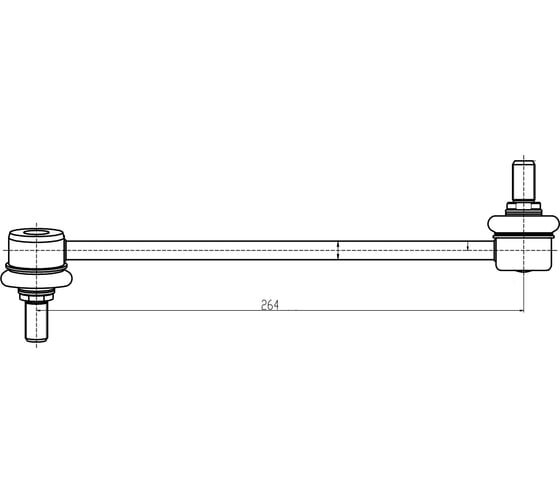 Изображение товара Стойка стабилизатора переднего правая Hyundai Santa Fe (00-) TRIALLI SP 0817
