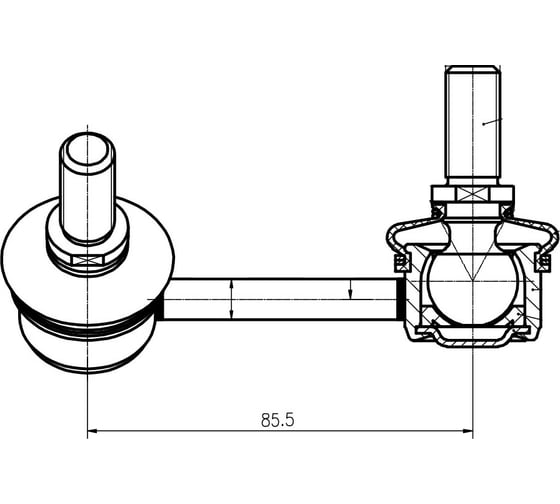 Изображение товара Стойка стабилизатора переднего правая Kia Sorento (02-) TRIALLI SP 0846