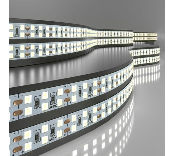 Изображение товара Светодиодная двухрядная лента Elektrostandard 240led 18w ip20 6500к холодный белый (2835 24v 240led 18w ip20) a061091