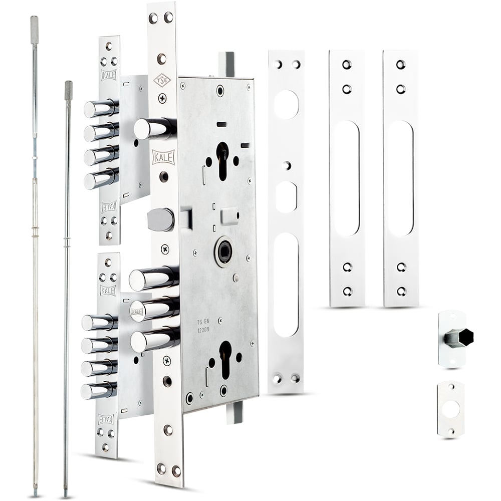 Изображение товара Врезной цилиндровый мультисистемный замок KALE KILIT 256, 85BS63, 30CP, SP, w/ o Ros, STB 25600000079