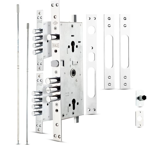Изображение товара Врезной цилиндровый мультисистемный замок KALE KILIT 256, 85BS63, 30CP, SP, w/ o Ros, STB 25600000079