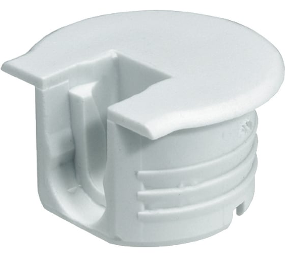 Изображение товара Стяжка полкодержатель Rafix Tab 20 Hafele белая для толщины детали от 16 мм упаковка 100 штук 263.09.731