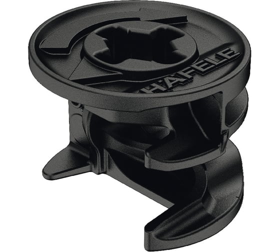 Изображение товара Корпусная стяжка Hafele Minifix 15 черная 23мм упаковка 100 штук 262.26.356