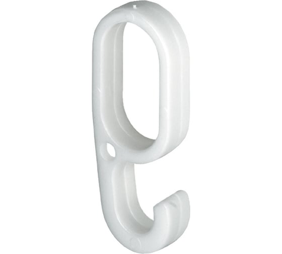 Изображение товара Навесной крючок, Hafele пластиковый белый упаковка 10 штук 803.29.719