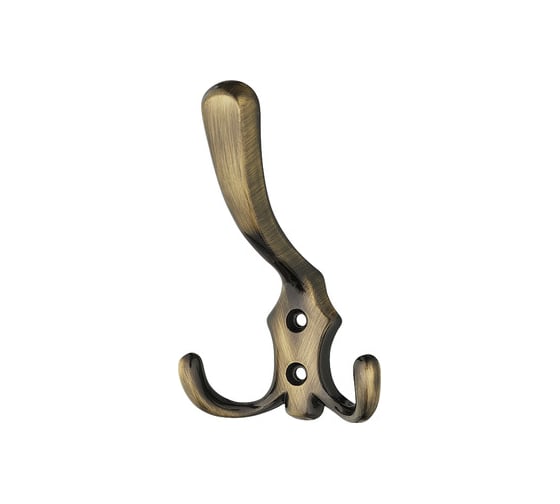 Изображение товара Крючок для одежды Hafele цинк, с 3 крючками, 77x77x123 мм 885.05.101