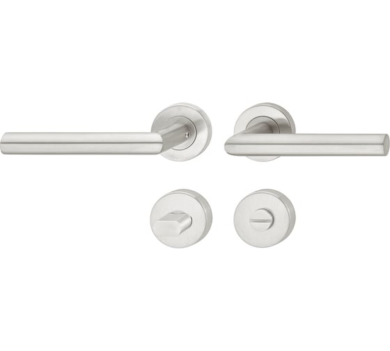 Изображение товара Нажимная дверная ручка Hafele WC-Гарнитур 8 мм, нержавеющая сталь, матовая 902.93.076