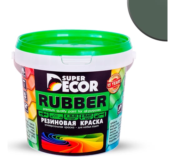 Изображение товара Резиновая краска SUPER DECOR №09 Лесная сказка, 1 кг 4630024700752