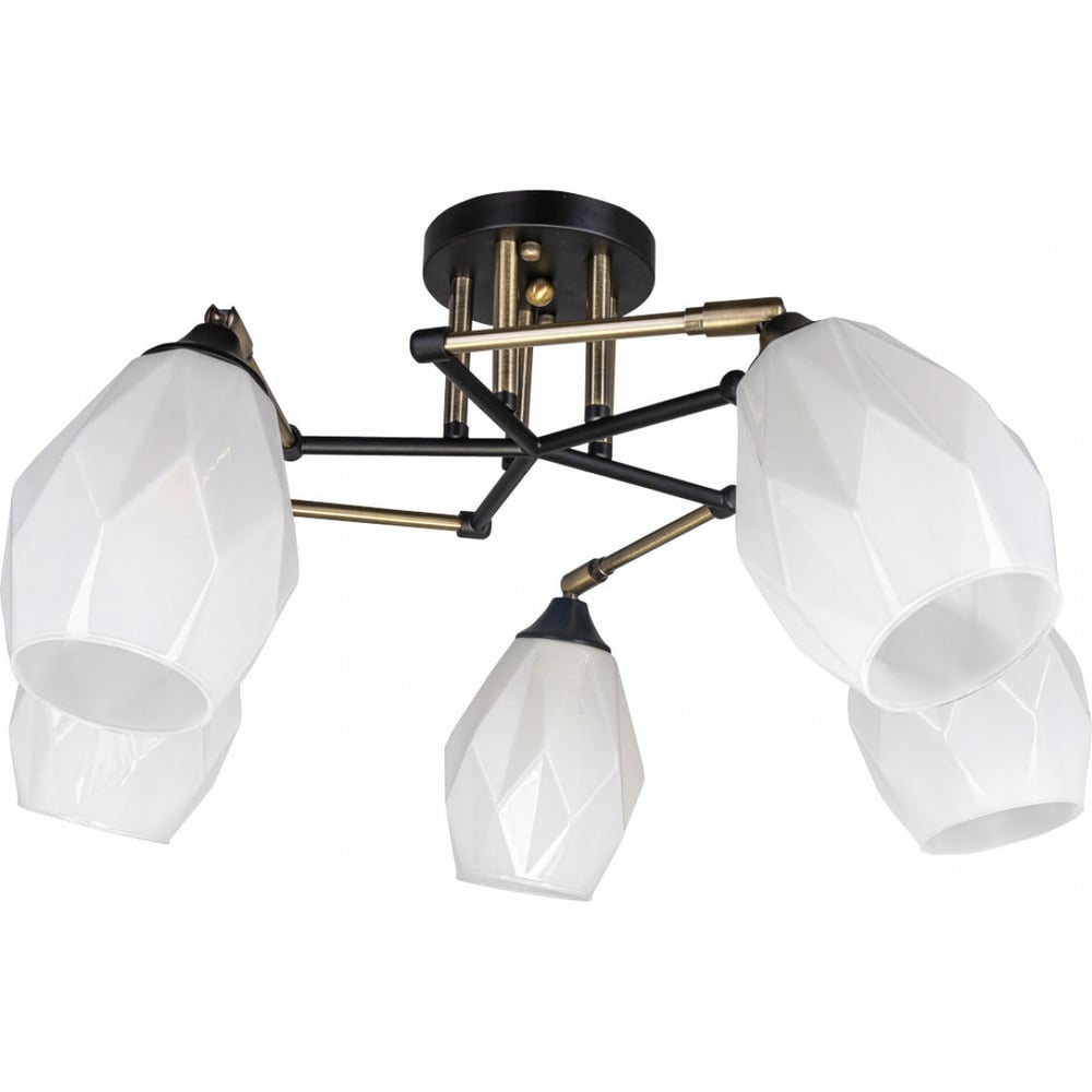 Изображение товара Люстра De City Акцент 5x40w E27 современный дизайн белый бронза черный