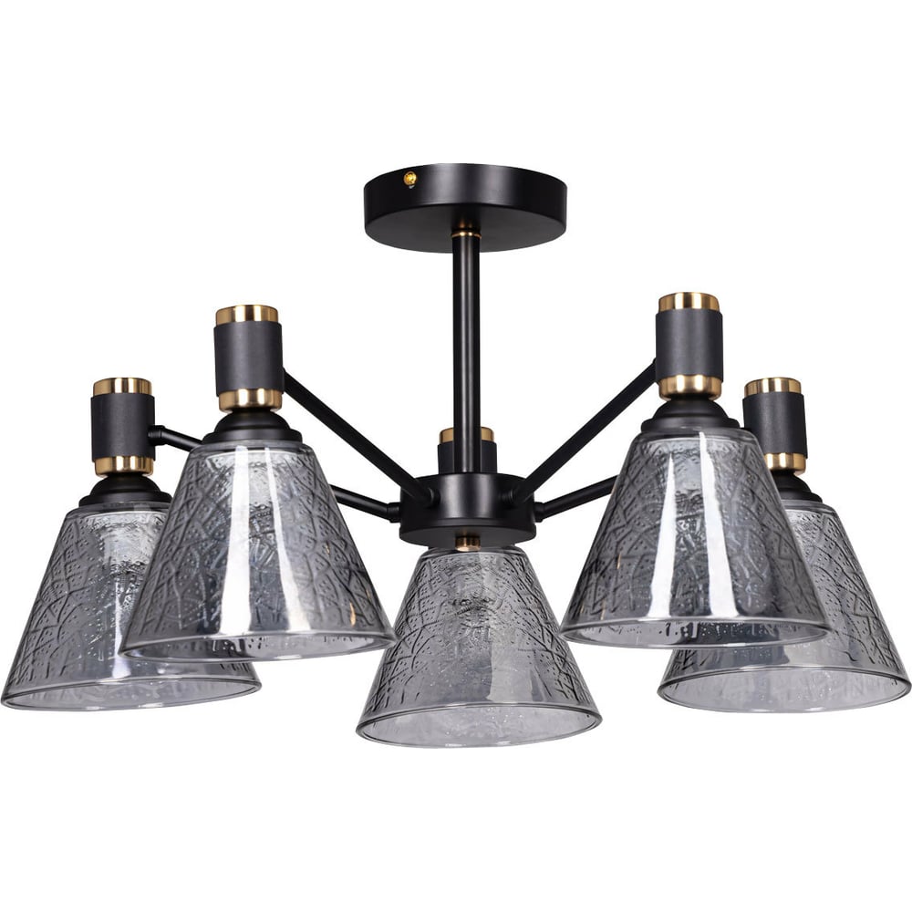 Изображение товара Люстра De City Дэла 5x60w E27 modern стиль черный и золото