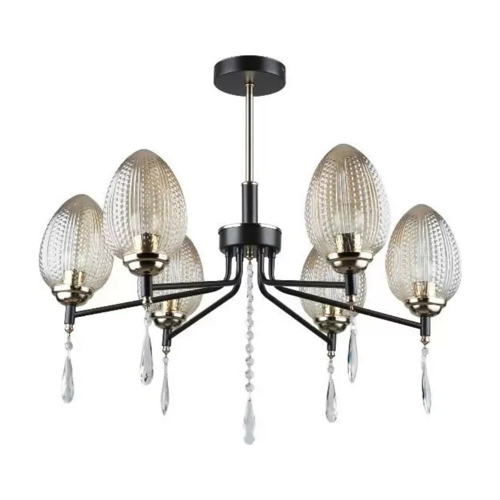 Изображение товара Люстра De City Клэр 6x40w E27 220V современный дизайн, черный с золотом