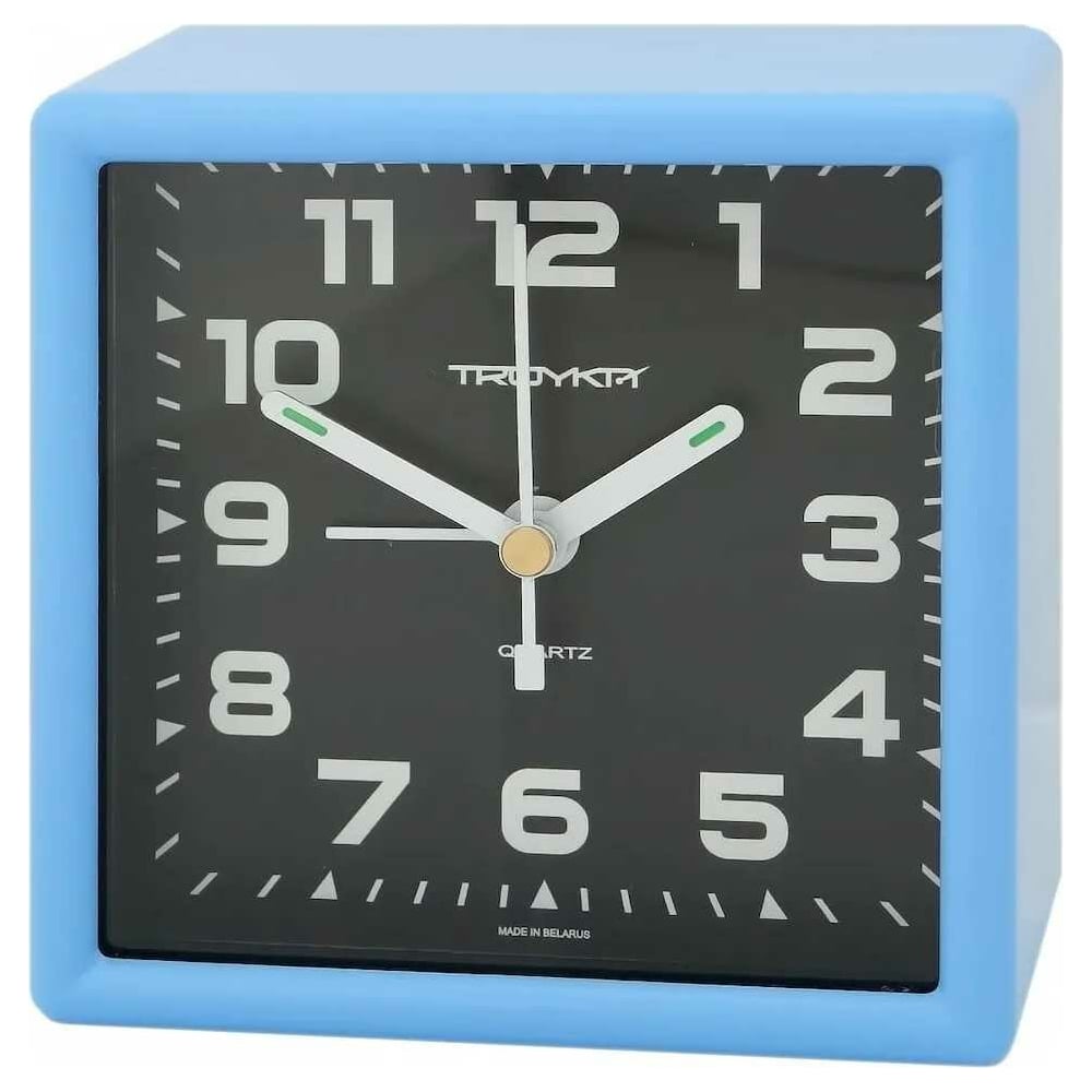 Изображение товара Будильник TROYKATIM БЭМ-08.41.800 голубой корпус