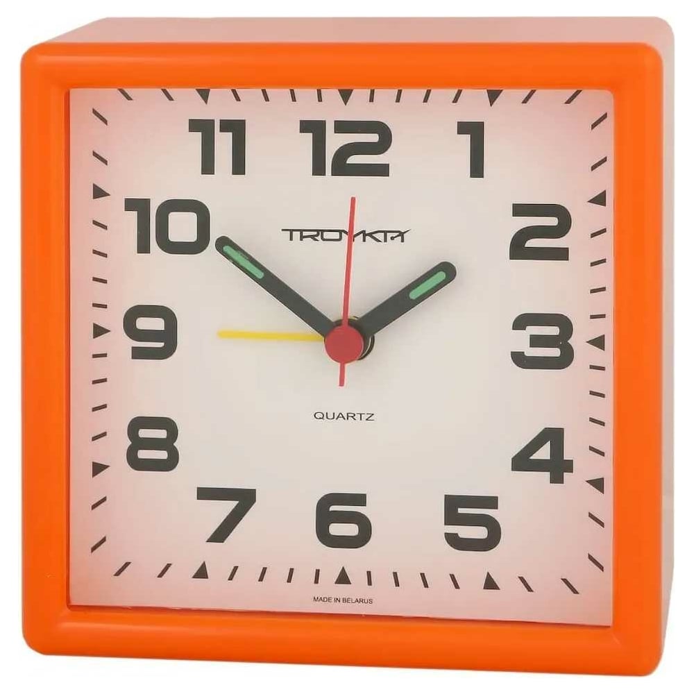 Изображение товара Будильник TROYKATIM БЭМ-08.51.801 настольный механический оранжевый