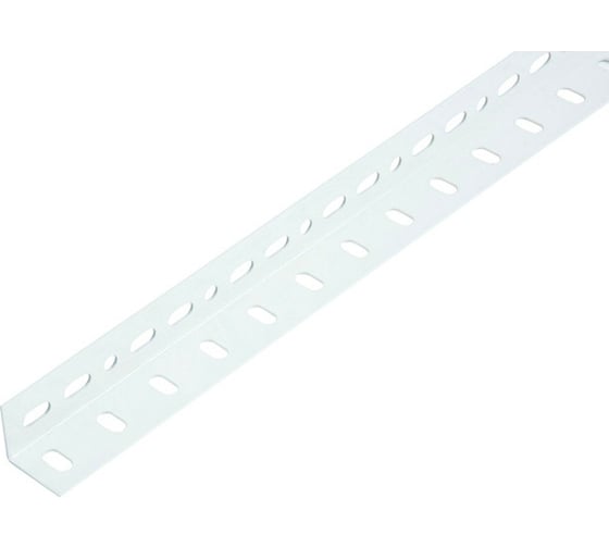 Изображение товара Уголок ALBERTS сталь, перфорированный, белый, 25x25x1,2x2000 мм Conceptor 433871
