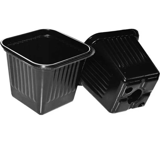 Изображение товара Набор горшков для рассады ЛЕТО 0.31 л, 8x8 см, полистирол, 40 шт. 90030