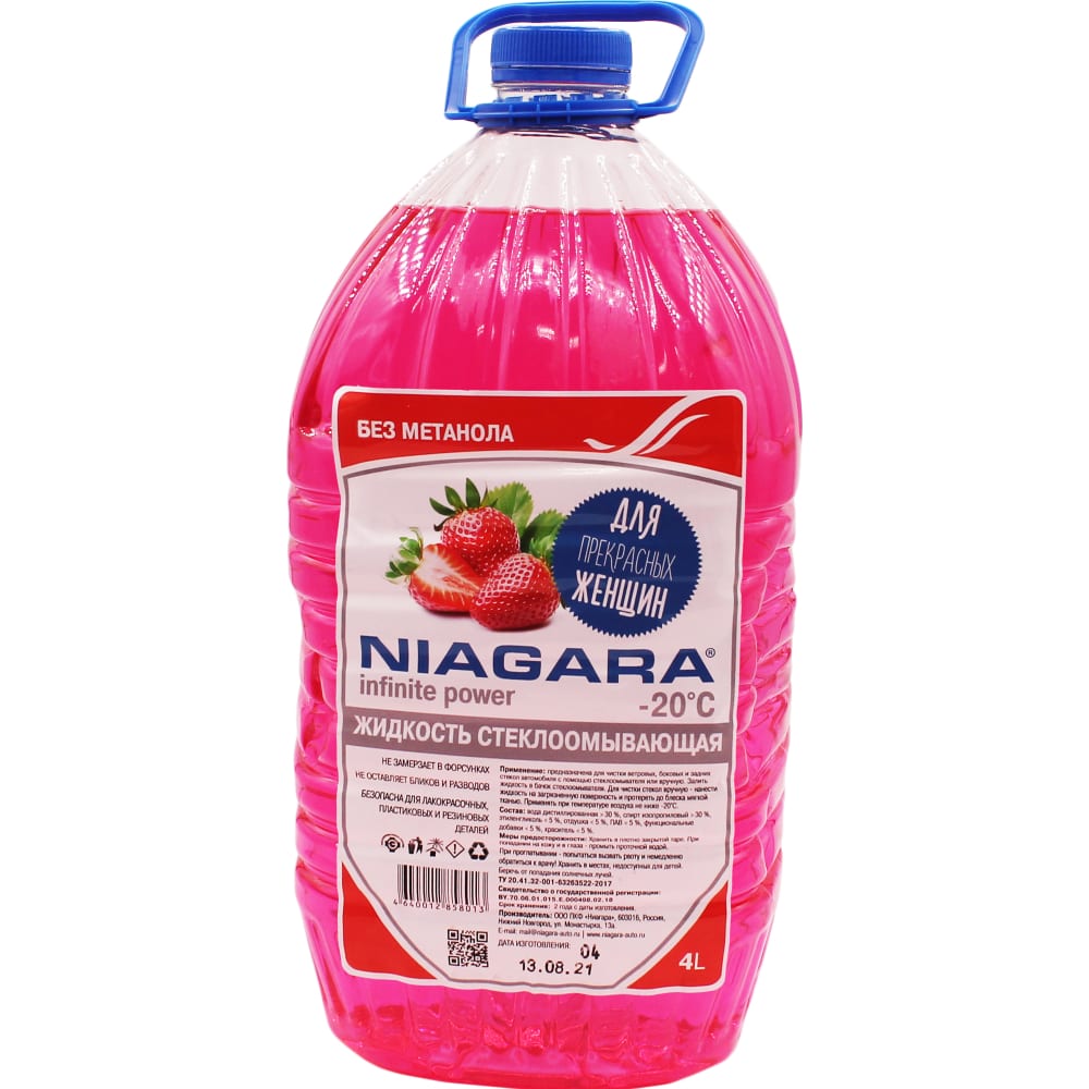 Жидкость омывания стекол NIAGARA