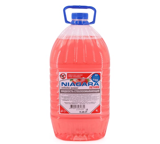 Изображение товара Жидкость омывания стекол NIAGARA Ниагара 4 л Клубника летняя 001016010008