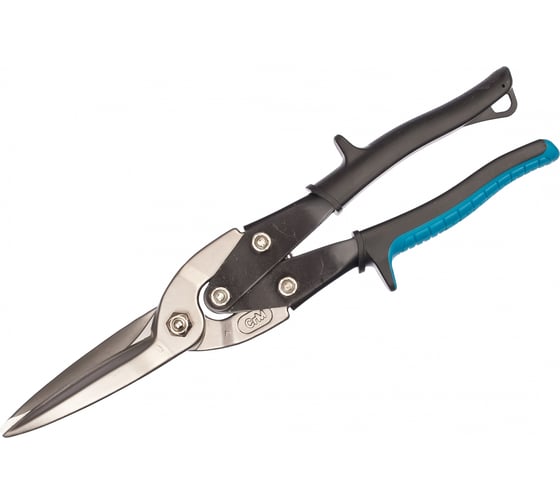 Изображение товара Ножницы по металлу GROSS PIRANHA 270 мм, прямой проходной рез, сталь - СrMo, двухкомп. рук-к 78329