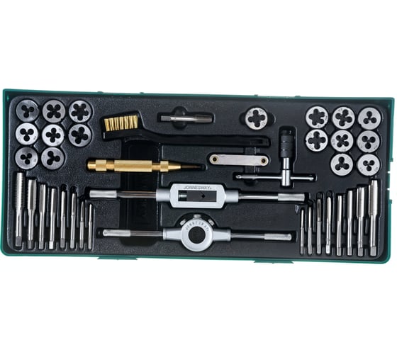 Изображение товара Набор метчиков и плашек с аксессуарами 40 предметов Jonnesway AG10001SP