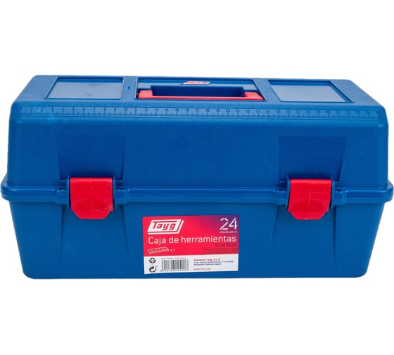 Изображение товара Ящик для инструмента Tayg №24 синий, с кантилевером, 400x206x188 мм 124006