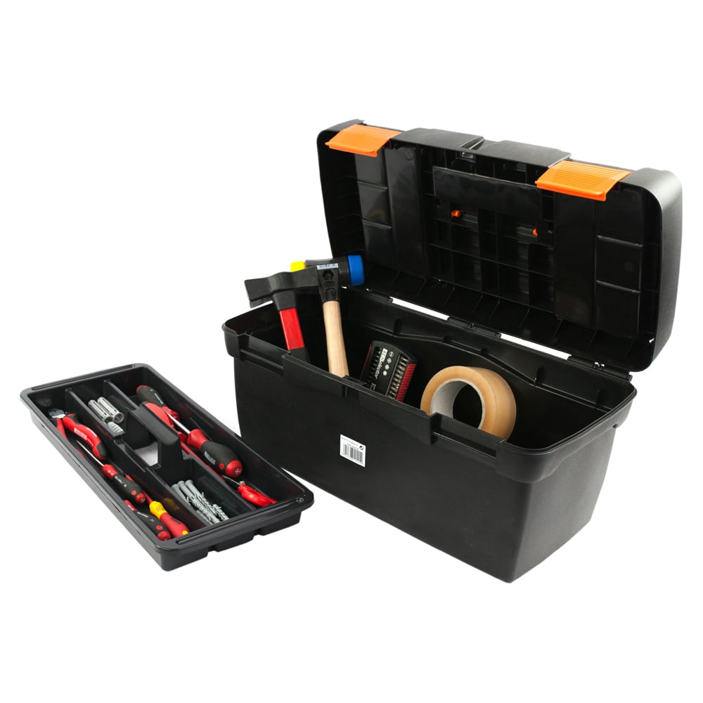 Изображение товара Ящик для инструмента Tayg 20 черный с лотком профессиональный 500x258x255 мм