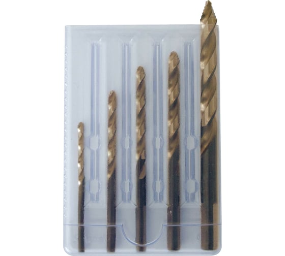 Изображение товара Набор сверл по металлу 3-8 мм, 5 предметов, HSS-Co5, DIN 338 PROSTEP PROJAHN 72101