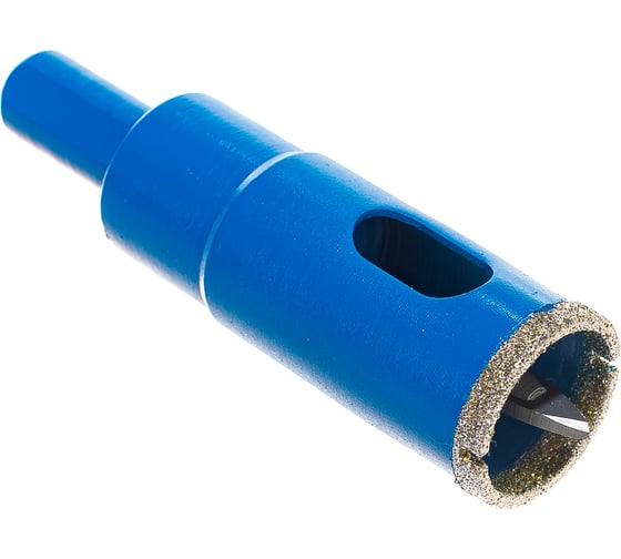 Изображение товара Алмазная коронка с центрирующим сверлом по керамике и стеклу ЗУБР Профессионал Р60, трехгранный хвостовик, 20 мм, для дрели 29850-20