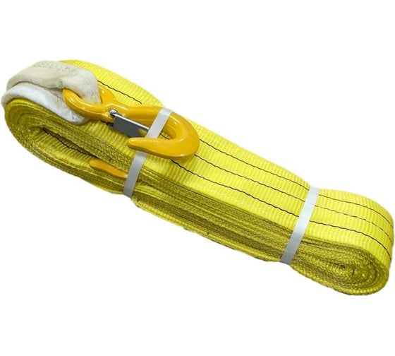 Изображение товара Буксировочный текстильный строп Сталь-91 90мм 21т, 4м, 2слоя, крюк-крюк 4687203017644