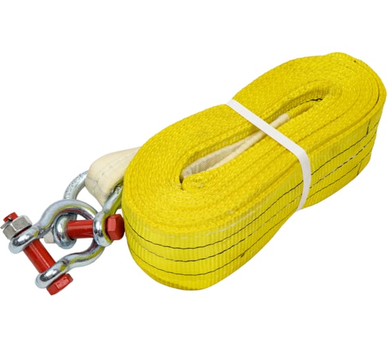 Изображение товара Буксировочный текстильный строп Сталь-91 90мм 21т, 6м, 2слоя, скоба-скоба 4687203017699