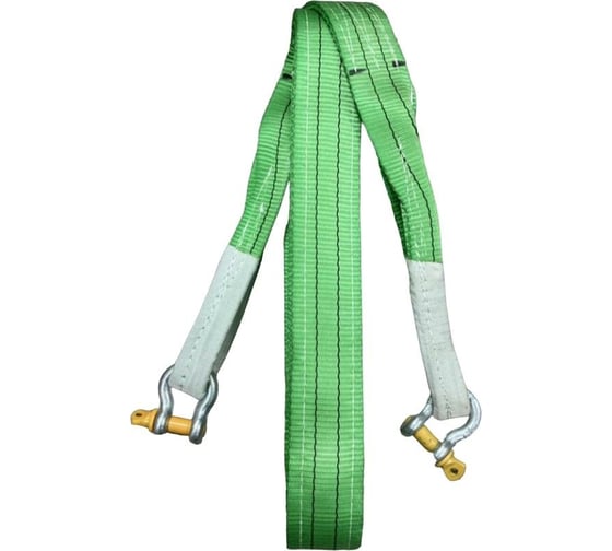 Изображение товара Буксировочный текстильный строп Сталь-91 60 мм, 14т, 4м, 2слоя, скоба-скоба 4687203017590