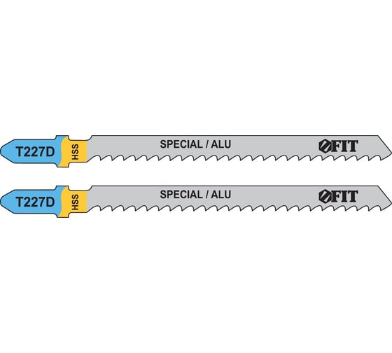 Изображение товара Полотно T227D 2 шт. по металлу для электролобзика (74/100 мм; HSS) FIT HQ 40977