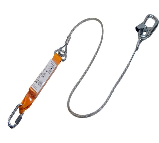 Изображение товара Строп из металлического троса в ПВХ оболочке с амортизатором ПРОГРЕСС СЕФЕТИ Строп аБ+Кс