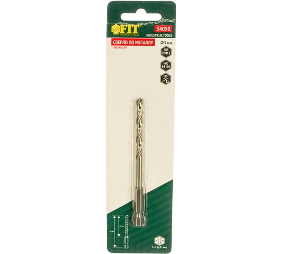 Изображение товара Сверло полированное по металлу (5х86 мм; HSS) FIT IT 34050