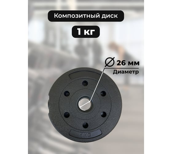 Изображение товара Пластиковый диск BARFITS D26 1кг 1181160630