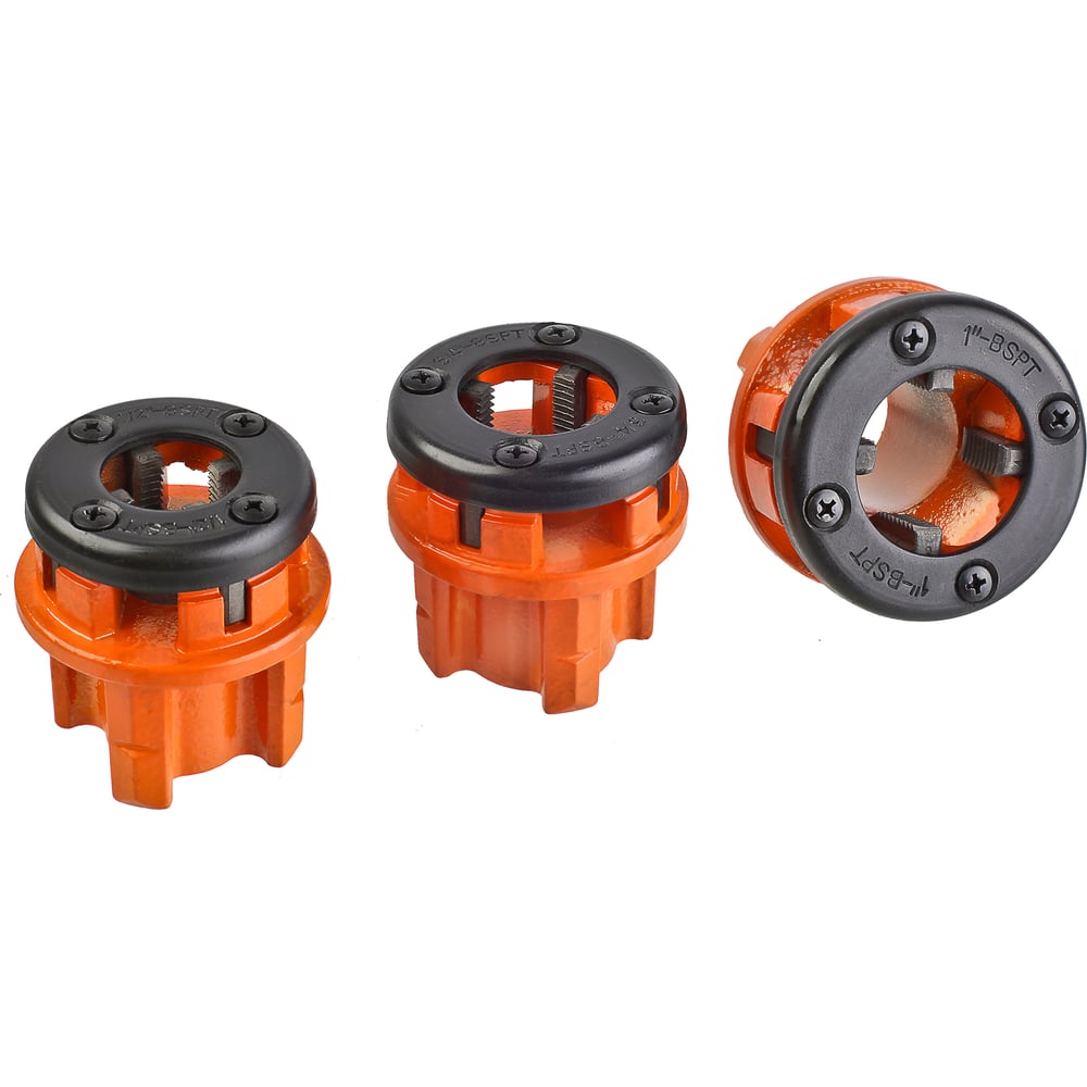 Изображение товара Набор клуппов для нарезания резьбы на трубах 5 предметов STURM 1065-03-S4 профессиональный