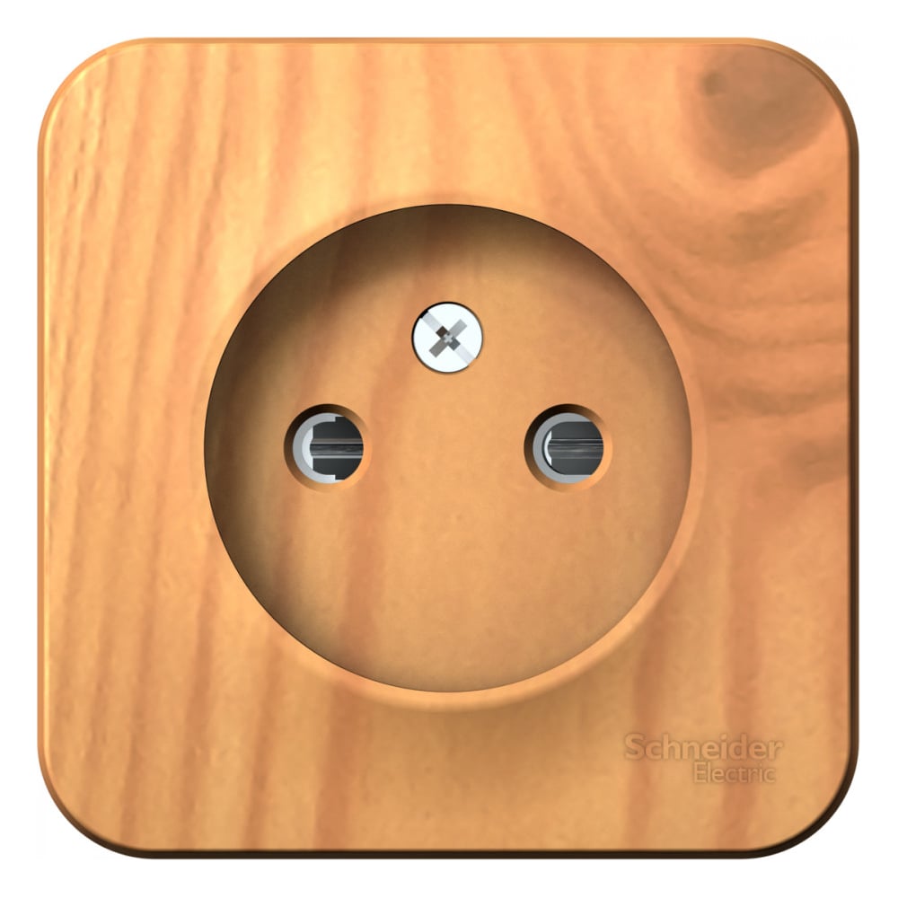 Изображение товара Розетка Systeme Electric Blanca 16А 250В накладная с защитными шторками ясень