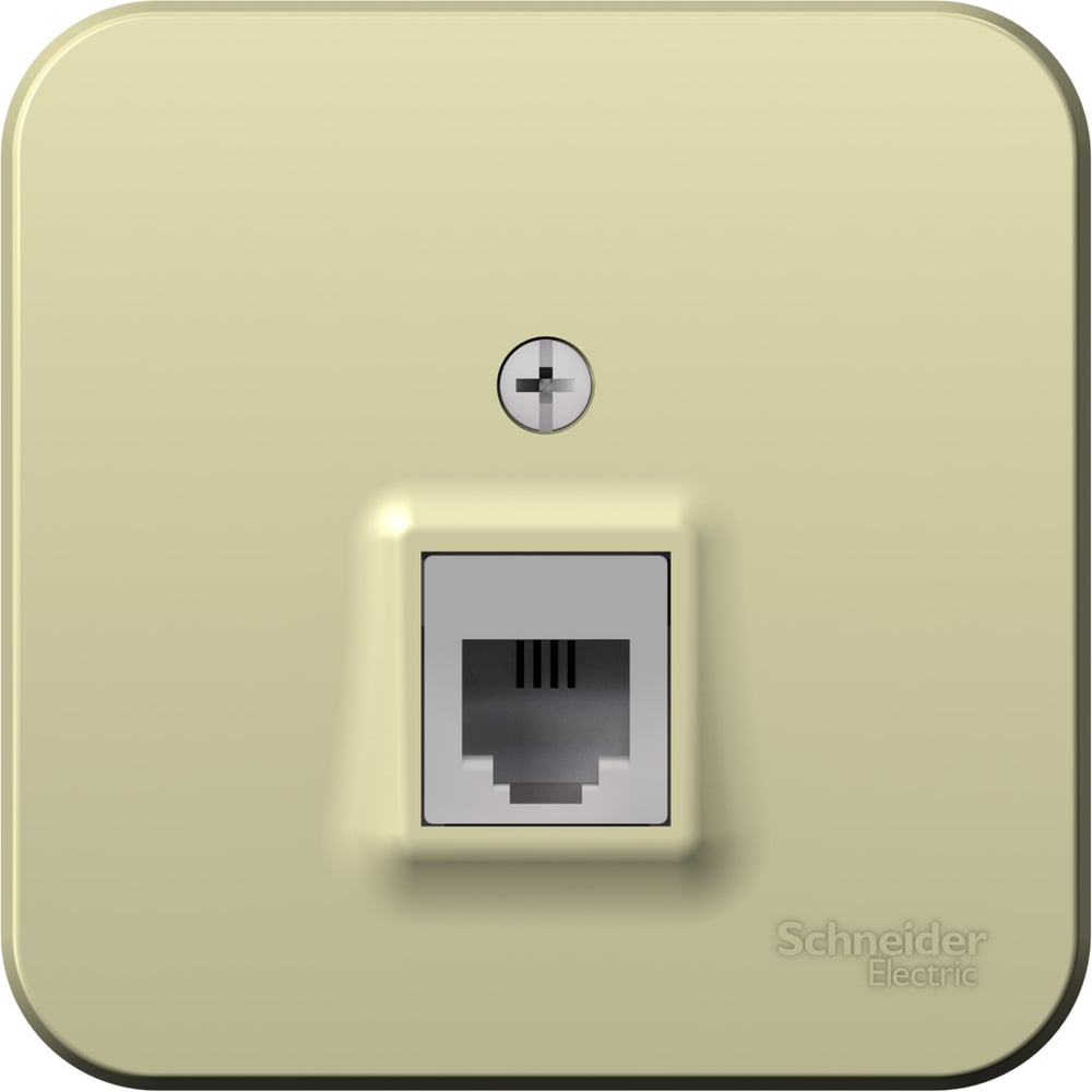 Изображение товара Телефонная розетка Systeme Electric Blanca с изолирующей пластиной RJ11