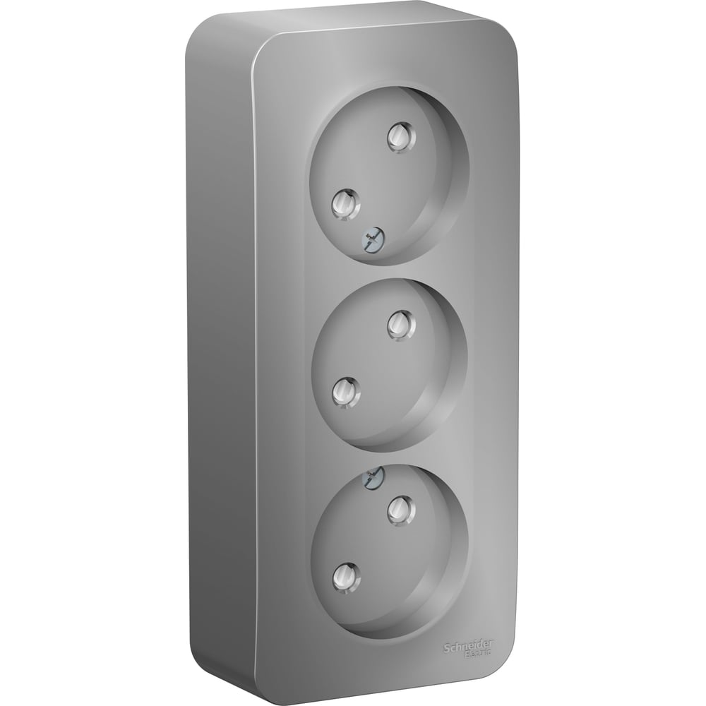 Изображение товара Розетка Siemens Electric Blanca 3-я без заземления алюминий