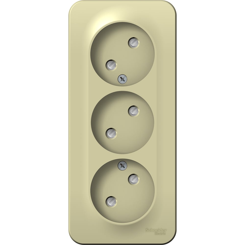 Изображение товара Розетка Systeme Electric Blanca 3-я без заземления 16А 250В бежевый