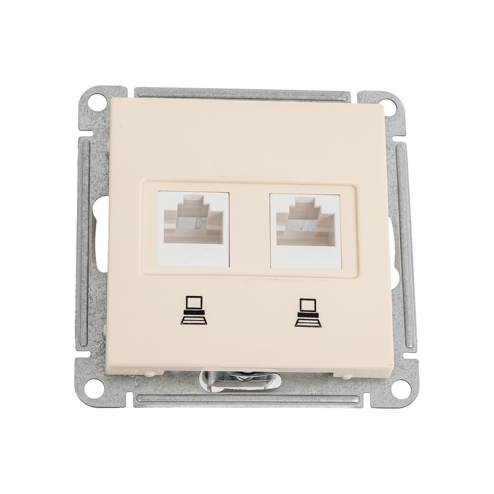 Изображение товара Компьютерная розетка RJ45 double W59 категория 5e слоновая кость