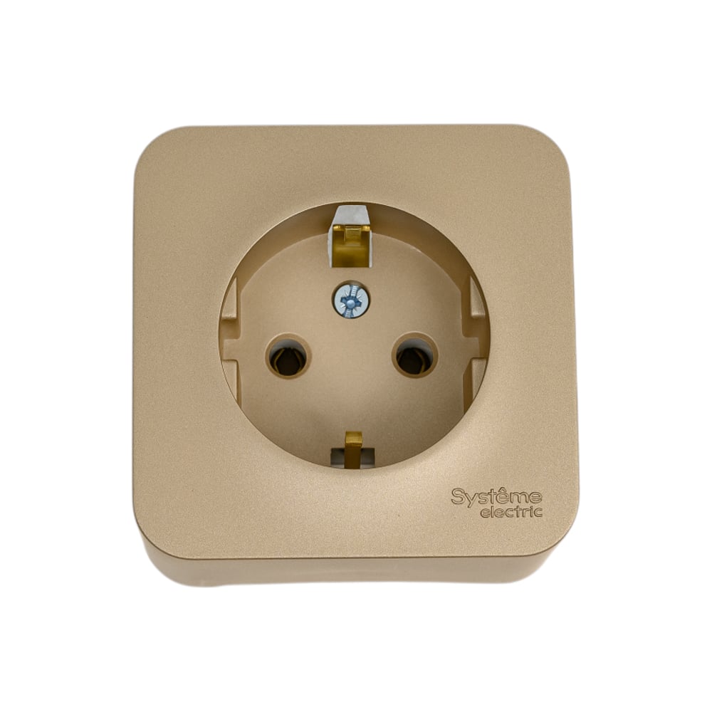 Изображение товара Розетка Systeme Electric Blanca с заземлением 16А 250В титан IP20