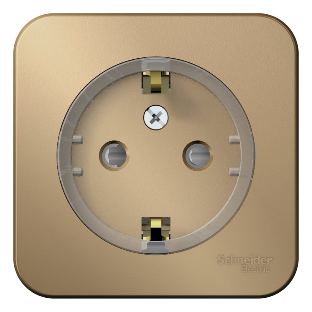 Изображение товара Розетка Systeme Electric Blanca с заземлением и шторками