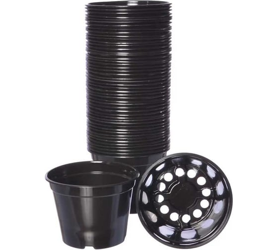 Изображение товара Набор горшков для рассады ЛЕТО 0.8 л, диам. 12 см, полистирол, 20 шт. 90466