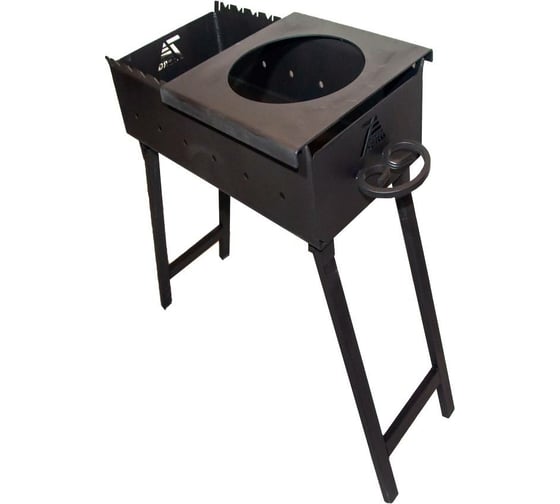 Изображение товара Складной мангал SevenBerg мс600 сталь 3 мм, с подказанником 4687202999750