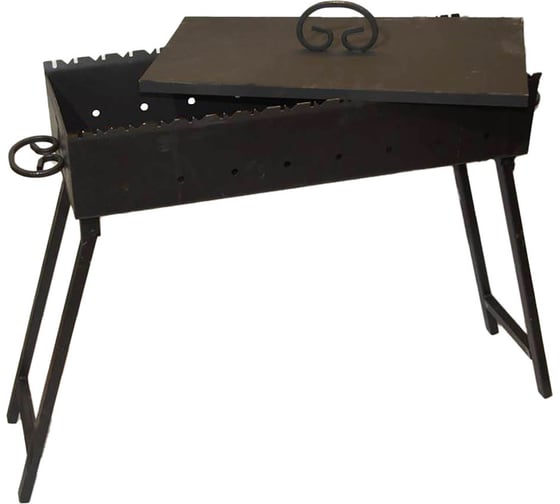 Изображение товара Складной мангал SevenBerg мс800 сталь 3 мм, с крышкой 4687202999729