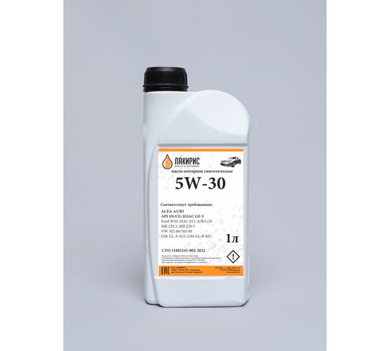Изображение товара Синтетическое моторное масло Лакирис A5/B5 5W-30 1л 78373