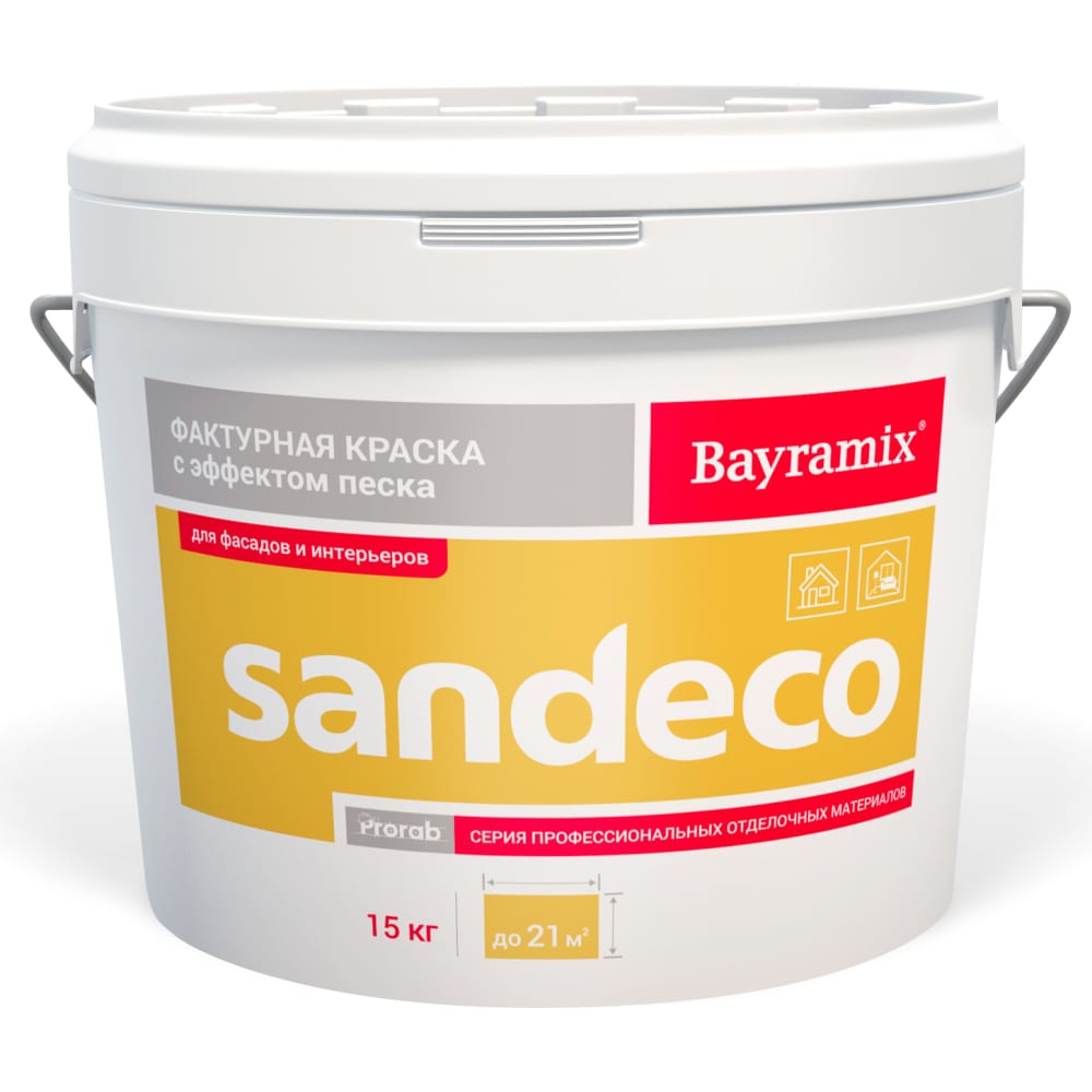 Фактурная краска Bayramix краска для дерева bayramix exterior wood прозрачный 9 л