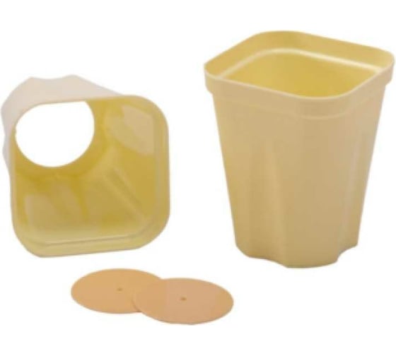 Изображение товара Набор горшков для рассады ЛЕТО 0.46 л, с вкладышем, пластик, 20 шт. 90615